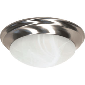 Nuvo Lighting 60/3202 2 Light 14" Wide Flush Mount Bowl Ceiling Fixture - Nickel