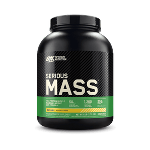 Optimum Nutrition, Serious Mass, 50g Protein Powder, Banana, 6 lb, 8 Servings