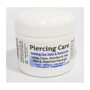 PIERCING CARE ! Healing Sea Salts & Botanical AFTERCARE :) Safely Clean, Disinfect & Heal New & Stretched Piercings. Gentle ~ Effective ~ Natural. NON-iodized. Vitamin Rich. Dead Sea Salt, Mediterrane