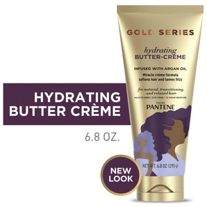Pantene Gold Series Butter Cream, Hydrating Sulfate Free, 6.8 oz for All hair types