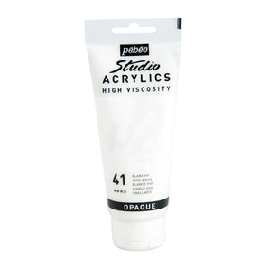 Pebeo Studio Acrylic, 100ml, Vivid White
