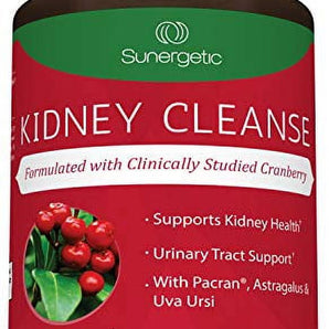 Premium Kidney Cleanse Supplement - Powerful Kidney Support Formula with Cranberry Extract Helps Support Healthy Kidneys & Urinary Tract Support- 60 Vegetarian Capsules