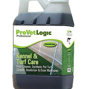 ProVetLogic Kennel Care, Pet Floor Cleaner, Synthetic Pet Turf Cleaner, Deodorizer and Drain Maintainer, Concentrated, 64 Ounces