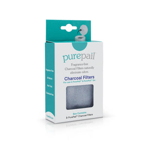 PurePail Charcoal Filters, 3 Count