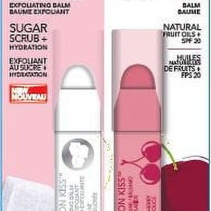 Revlon Kiss Exfoliating Lip Balm, SPF 20, Sweet Cherry, Value Pack
