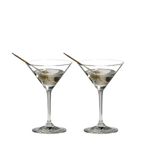 Riedel Vinum Crystal Inverted Cone Shaped Martini Glass, 4.5 Ounce (2 pack)