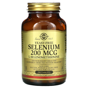 Solgar - Selenium 200 mcg. - 250 Tablets Formerly Seleno 6