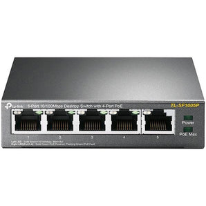 TP-LINK 5-Port 10/100Mbps Desktop Switch with 4-Port PoE