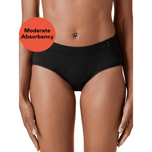 Thinx for All™ Women's Bikini Period Underwear, Moderate Absorbency, Black