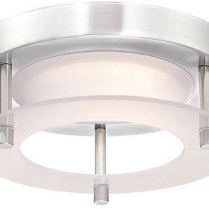 Westinghouse 6575200 Remi 1 Light 6" Wide Led Flush Mount Ceiling Fixture - Nickel