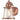 Westinghouse Lighting 6361000 1 Light Wall Fixture with Clear Seeded Glass, Washed Copper