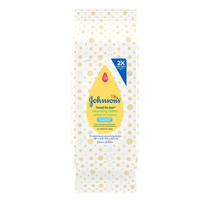 Johnson's Head-to-Toe Baby Cleansing Cloths, Alcohol Free, 15 ct