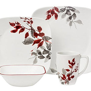 Corelle Square Kyoto Leaves 16-pc Set