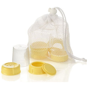 Medela Breast Milk Bottle Spare Parts Kit, Clear and Yellow, 87165, 13 Piece Set