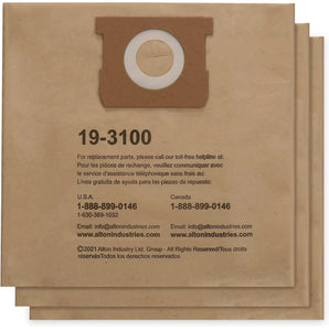 alton enterprises limited Stanley 5-8 Gallon Disposable Filter Bag for Wet/Dry Vacuums, 3-Pack