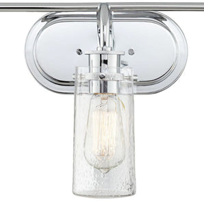 45459CH-Kichler Lighting-Braelyn - 3 Light Bath Vanity Approved for Damp Locations - with Vintage Industrial inspirations - 10.25 inches tall by 24