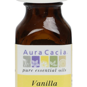 Aura Cacia Vanilla Essential Oil with Jojoba Oil .5 Fl oz.