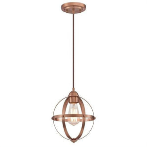 Westinghouse Lighting 6362100 1 Light Mini Pendant, Washed Copper