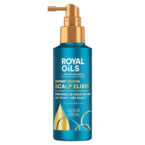 Head & Shoulders Royal Oils Instant Soothe Scalp Elixir Treatment, 4.2 fl oz, for Dry Scalp