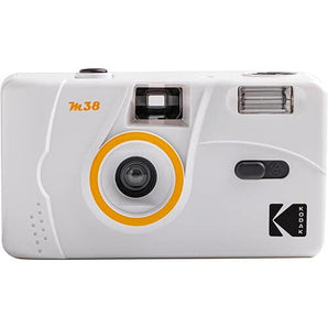 Kodak M38 35mm Film Camera - Focus Free, Powerful Built-in Flash, Easy to Use (Clouds White)