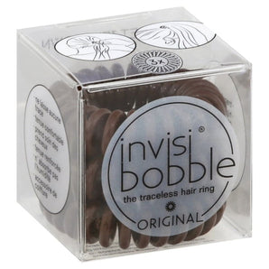 Invisibobble The Traceless Hair Ring - 'Original' - Pretzel Brown - 3 Pack
