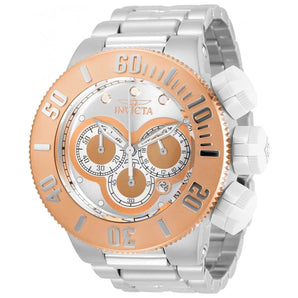 Invicta Men's 31539 Specialty Quartz Multifunction Silver, Rose Gold Dial Watch