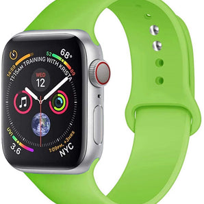 YuiYuKa Silicone Strap Sport Band Compatible with Apple Watch Bands 41mm 49mm 45mm 40mm 44mm 38mm 42mm,Soft Belt Smartwatch Wrist Sport Band for iwatch Series 9 3 4 5 6 SE 7 8 Green