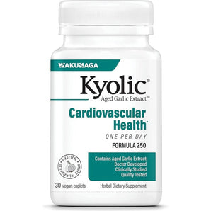 Kyolic Aged Garlic Extract, One Per Day, Cardiovascular Health, 30 Vegan Caplets