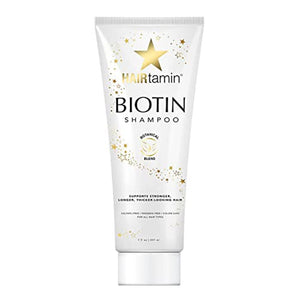 Hairtamin Biotin Shampoo for Hair Growth | Volumizing Hair Growth Thickening Shampoo for Women & Men | Paraben-Free & Sulfate-Free