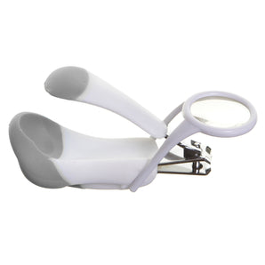 Dreambaby® Premium White and Gray Nail Clippers with Magnifier- For Babies and Toddlers