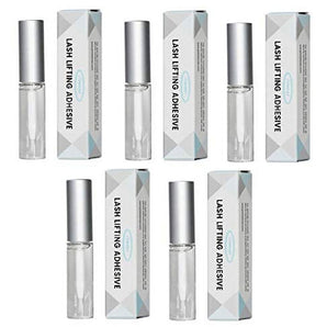 Lomansa Lash Lifting Adhesive (5ml 0.16 oz) Eyelash Perming Rod Fix Glue For Eyelash (5 pcs)