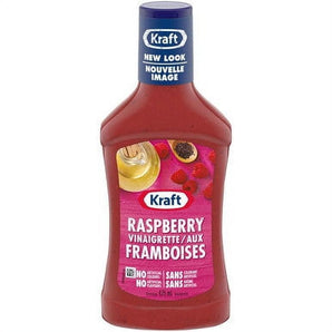 Kraft Raspberry Vinaigrette Dressing, 475mL/16 fl. oz., Bottle, {Imported from Canada}