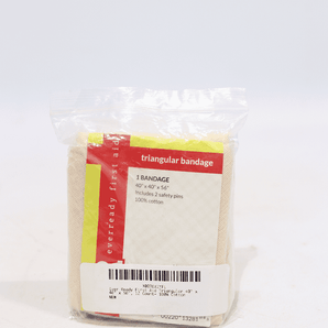 Ever Ready First Aid Individual Triangular Bandages with Safety Pins, 12-Count