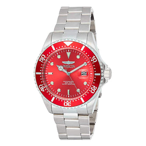 Invicta Men's 22048 Pro Diver Stainless Steel Red Dial Watch