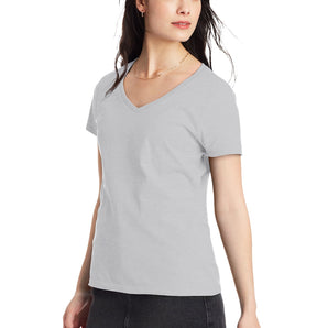 Hanes Women’s Perfect-T Short Sleeve V-Neck T-Shirt