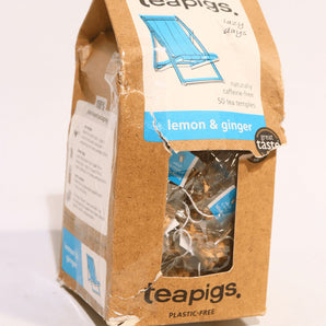 teapigs, Lemon & Ginger Tea, 50 Ct